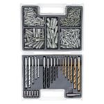 Jogo de brocas e bits misto 300 peças aço 40x vk6 aço carbono nitreto titânio mtx
