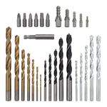 Jogo de brocas e bits misto 300 peças aço 40x vk6 aço carbono nitreto titânio mtx