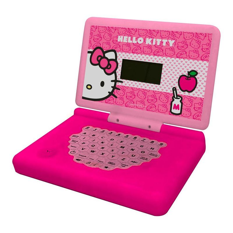 Laptop minigame notebook infantil bilíngue hello kitty
