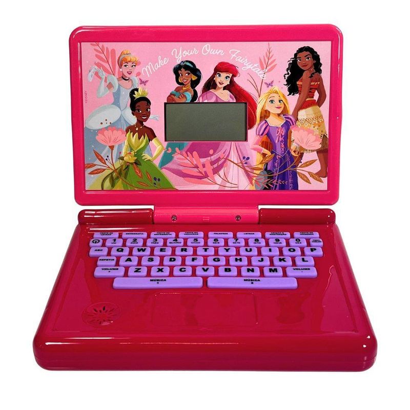 Laptop minigame notebook infantil bilíngue disney princesas