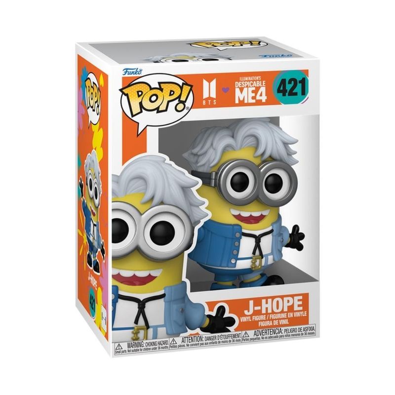 Boneco funko pop! rocks bts x meu malvado favorito 4 j-hope
