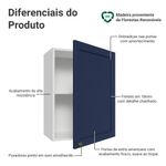 Armário aéreo 50cm 1 porta vik madesa b