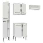 Armário de cozinha compacta 156cm emilly madesa branco 01