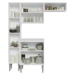 Armário de cozinha compacta 156cm emilly madesa branco 01