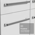 Armário de cozinha compacta 156cm emilly madesa branco 01