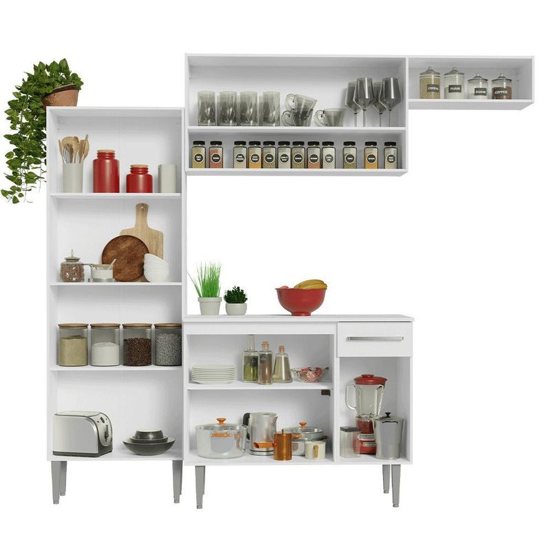 Armário de cozinha completa 229cm emilly madesa 18