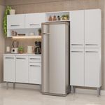 Armário de cozinha completa 229cm branco emilly madesa 17