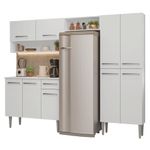 Armário de cozinha completa 229cm branco emilly madesa 17