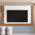 Painel Suspenso Roma 217cm Branco-cedro Para At?? 60? - Casa D Branco-cedro