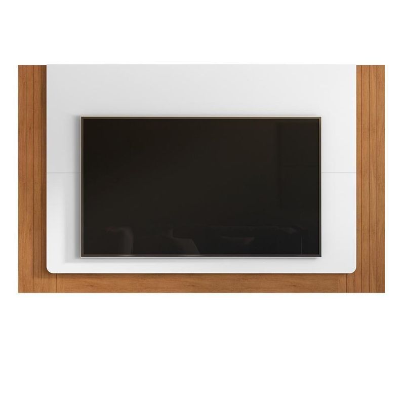Painel Suspenso Roma 217cm Branco-cedro Para At?? 60? - Casa D Branco-cedro