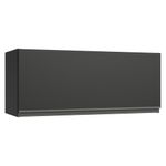 Arm??rio a??reo 80 cm 1 porta basculante preto nice madesa
