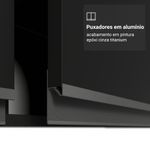 Arm??rio a??reo 80 cm 1 porta basculante preto nice madesa