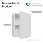 Arm??rio a??reo 50cm 1 porta branco stella madesa