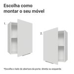 Arm??rio a??reo 50cm 1 porta branco stella madesa