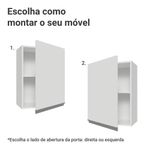 Arm??rio a??reo 50cm 1 porta branco glamy madesa