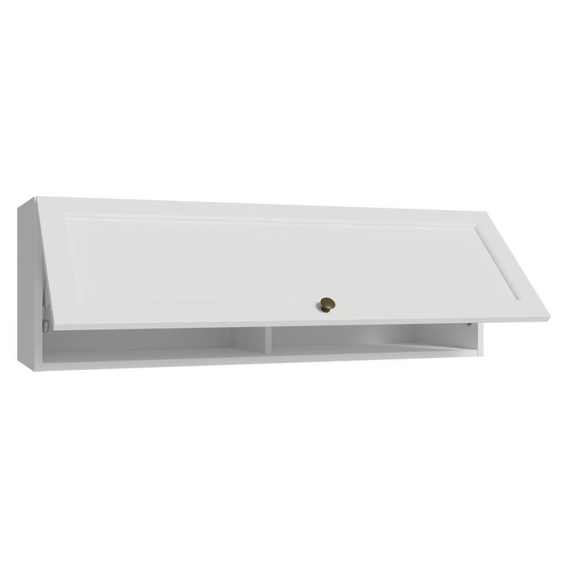 Arm??rio a??reo 100 cm 1 porta basculante branco vik madesa