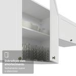 Arm??rio a??reo 100 cm 1 porta basculante branco vik madesa