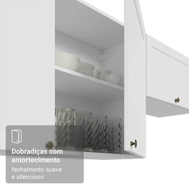 Arm??rio a??reo 100 cm 1 porta basculante branco vik madesa
