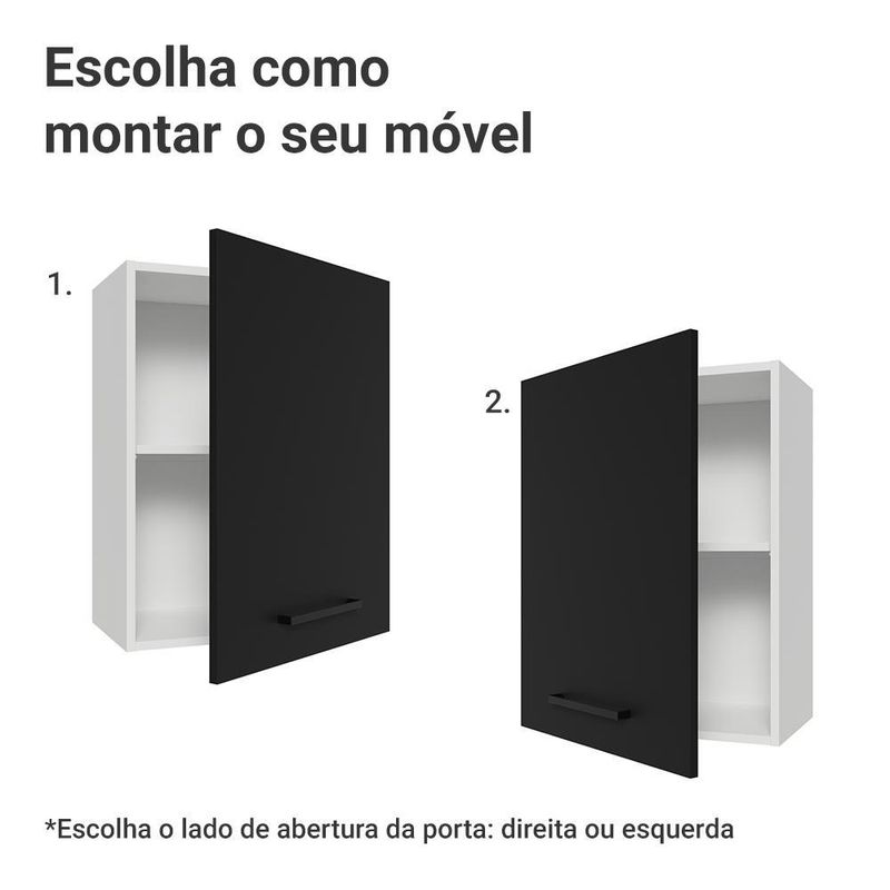 Arm??rio a??reo 50cm 1 porta agata madesa b