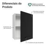 Arm??rio a??reo 50cm 1 porta agata madesa b