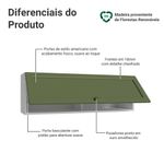 Arm??rio a??reo 100 cm 1 porta basculante vik madesa b
