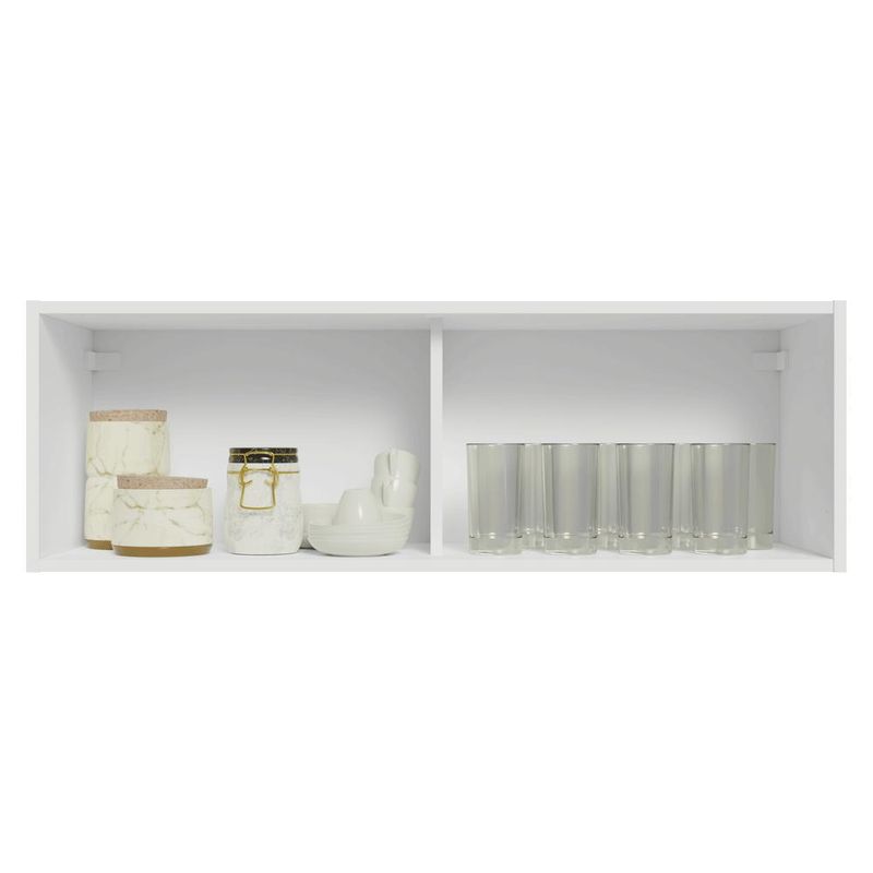 Arm??rio a??reo 100 cm 1 porta basculante branco glamy madesa