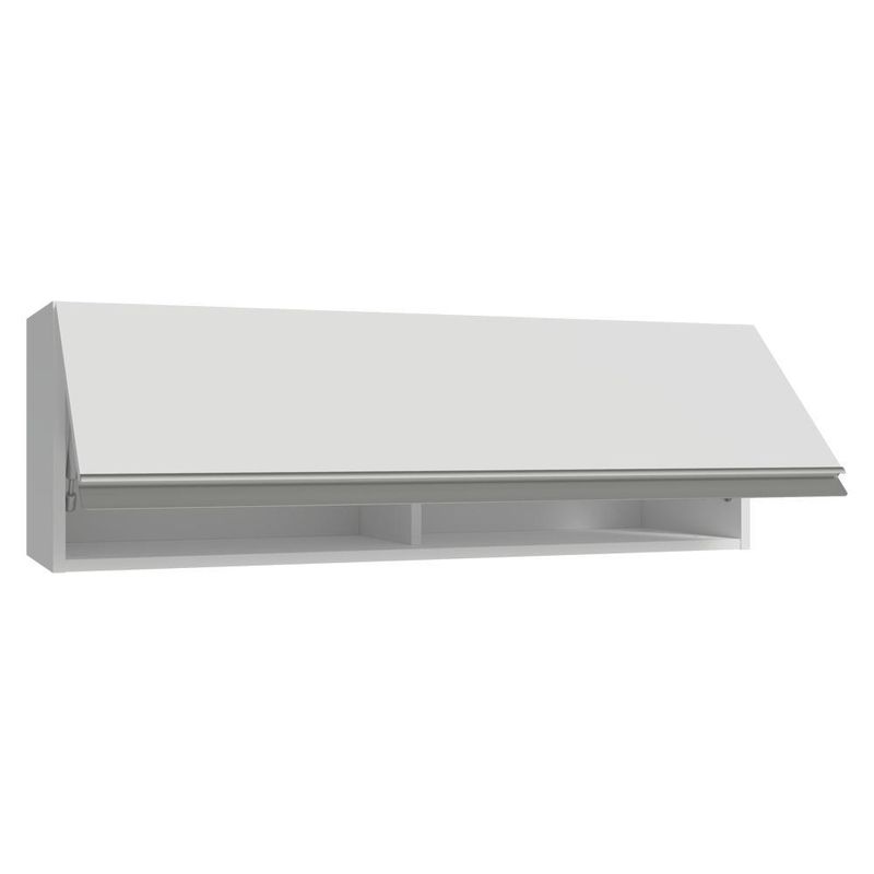 Arm??rio a??reo 100 cm 1 porta basculante branco glamy madesa