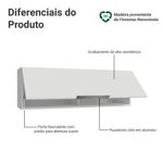 Arm??rio a??reo 100 cm 1 porta basculante branco stella madesa