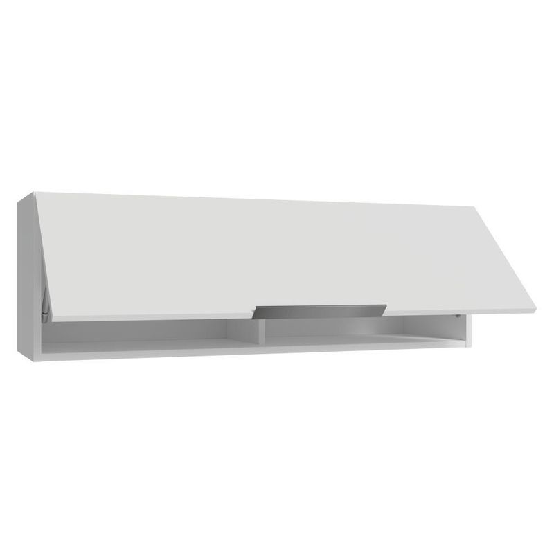 Arm??rio a??reo 100 cm 1 porta basculante branco stella madesa