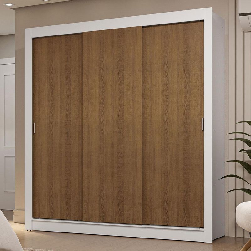 Guarda-roupa casal 3 portas de correr sublime madesa