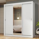 Guarda-roupa casal 3 portas de correr com espelho nobre madesa