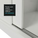 Guarda-roupa casal 3 portas de correr com espelho nobre madesa