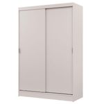 Guarda-roupa 2 portas de correr branco max madesa