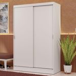 Guarda-roupa 2 portas de correr branco max madesa