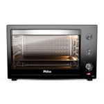 Forno El??trico de Bancada Philco PFE80A 80L 2800W com 4 Resist??ncias Preto 220V
