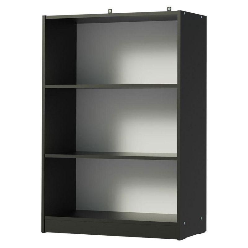Estante livreiro madesa 6907 com 3 nichos - preto