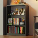 Estante livreiro madesa 6907 com 3 nichos - preto