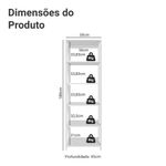 Estante arm??rio multiuso para lavanderia 59cm branco madesa