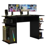 Escrivaninha mesa para computador gamer preto 9424 madesa
