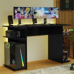 Escrivaninha mesa para computador gamer preto 9424 madesa