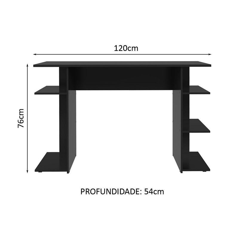 Escrivaninha mesa para computador gamer preto 9424 madesa