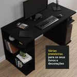 Escrivaninha mesa para computador office 9409 madesa - preto