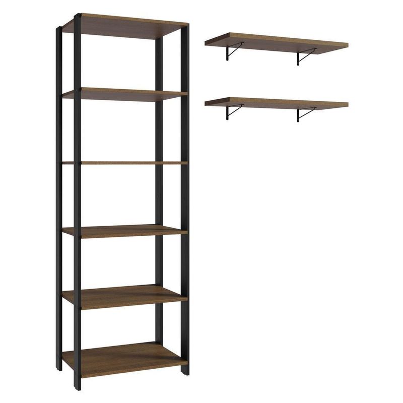 Estante arm??rio multiuso e prateleiras para lavanderia 139 cm valencia madesa