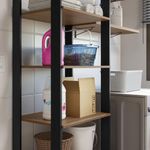 Estante arm??rio multiuso e prateleiras para lavanderia 139 cm valencia madesa