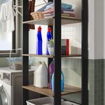 Estante arm??rio multiuso para lavanderia 59 cm valencia madesa