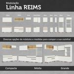 Cozinha completa madesa reims xa250003 com arm??rio e balc??o - branco