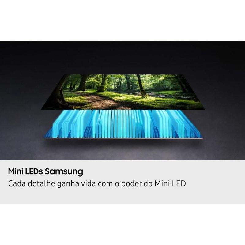 Smart tv samsung 65" 4k neo qled ultra qn65qn70fagxzd painel até 144hz gaming hub processador nq4 ai gen2 preta