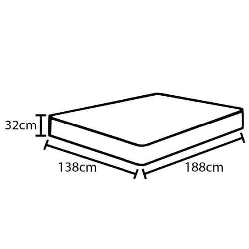 Colchão casal castor silver star air com molas ensacadas e euro pillow 32x138x188 cm - branco/bege