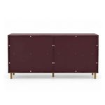 Cômoda 6 Gavetas em MDF Vinho 158x40x76cm Ditália