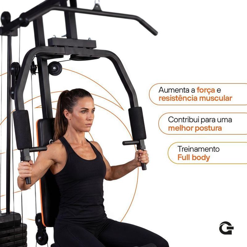 Estação de Musculação Gallant Power 45kg (GEM45H25B-PT)